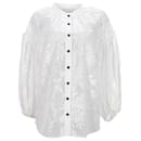 Zimmermann Button-Down-Bluse aus weißem Polyester 