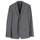 Gucci Checkered Blazer Jacket in Grey Cotton