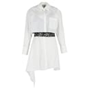 JW Anderson Lace Insert Shirt Dress in White Cotton