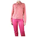 Pink denim jacket - size UK 10 - Ganni