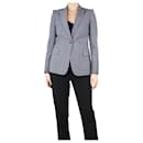 Blue wool single-buttoned blazer - size UK 8 - Stella Mc Cartney
