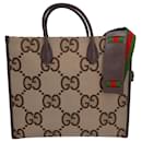 Gucci Jumbo GG Tote Bag in Beige Canvas