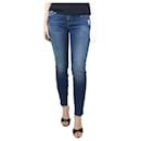Jeans azul cintura média com perna reta - tamanho UK 8 - Frame Denim
