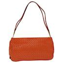 BOTTEGA VENETA INTRECCIATO Shoulder Bag Leather Outlet Orange Auth 67184 - Autre Marque