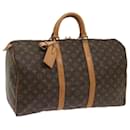 Louis Vuitton Monogram Keepall 50 Boston Bag M41426 LV Auth 67411