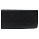 LOUIS VUITTON Damier Anfini Portefeuille Brazza Wallet Black N63010 auth 67509 - Louis Vuitton
