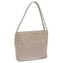 PRADA Hand Bag Nylon Beige Auth bs12390 - Prada