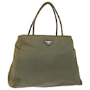 PRADA Tote Bag Nylon Khaki Auth 67219 - Prada