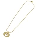 Christian Dior Halskette Metall Gold Auth am5925