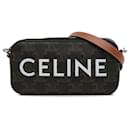 Bolso para cámara Celine Mini Cuir Triomphe marrón - Céline