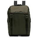 Green Prada Tessuto Re-Nylon Montagna Backpack