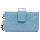 Blue Dior Cannage Coin Pouch