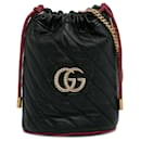 Mini Gucci Torchon GG Marmont negro 2.0 Bolsa de cubo