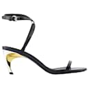 Armadillo Sandalen – Alexander McQueen – Kalbsleder – Schwarz - Alexander Mcqueen