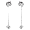 TIFFANY & CO. Boucles d'oreilles pendantes Frank Gehry Torque Cube 18K or blanc 0.40 ctw - Tiffany & Co