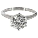 TIFFANY & CO. Anel de noivado solitário de diamante em platina I VS1 2.17 ctw - Tiffany & Co