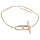 Bracciale Hermes Ever Chaine D'Ancre, piccolo modello dentro 18kt rosa oro 0.37ctw - Hermès