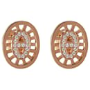 Hermès Chaine d'ancre Divine Earrings in 18k or rose 0.13 ctw