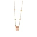 Gucci Sapphire Icon Stardust Pink Sapphire Necklace in 18k Rose Gold