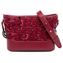 Chanel Red Small Tweed Gabrielle Hobo