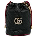 Gucci Mini lanterna preta GG Marmont 2.0 Saco de balde