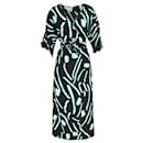 Diane Von Furstenberg Chatham-Print Wrap-Style Dress in Multicolor Silk