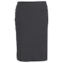 Theory Pencil Skirt in Grey Cotton