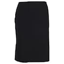 Theory Pencil Skirt in Black Cotton