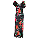 Diane Von Furstenberg Maxi Dress in Floral Printed Silk 