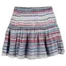 Isabel Marant Striped Mini Skirt in Multicolor Silk