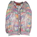 Missoni Metallic Buttoned Sleeveless Top in Multicolor Cotton