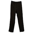 Dolce & Gabbana Straight Cut Trousers in Brown Wool