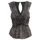 Isabel Marant Printed Sleeveless Top in Multicolor Silk
