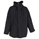 Balenciaga Hooded Jacket in Black Polyester