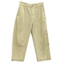 Pantaloni a righe Marc Jacobs in cotone beige