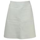 Sandro Paris  Elanna Ponte Mini Skirt in White Viscose