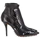 Givenchy Iron Studded Ankle Boots in Black Leather