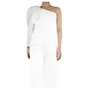 White asymmetric pleated sleeve top - size UK 8 - Stella Mc Cartney
