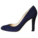 Zapatos de salón de ante azul oscuro - talla UE 39 - Jimmy Choo