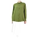 Green silk shirt - size S - Autre Marque