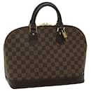 LOUIS VUITTON Damier Ebene Alma Sac à main N51131 Auth LV 67192UNE - Louis Vuitton