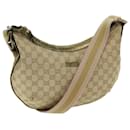 GUCCI GG Canvas Sherry Line Shoulder Bag Gold Beige pink 181092 auth 67223 - Gucci