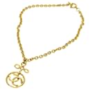 CHANEL COCO Mark Chain Necklace Gold CC Auth ar11466b - Chanel