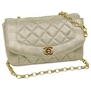 CHANEL Matelasse Chain Shoulder Bag Satin Gold CC Auth 67057A - Chanel
