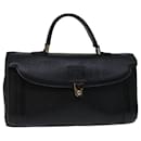 Burberrys Hand Bag Leather Black Auth yk10929 - Autre Marque