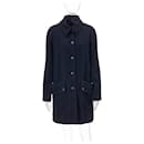 Giacca cappotto in tweed con bottoni gioiello CC. - Chanel