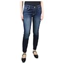 Jeans índigo de cintura média e perna reta - tamanho Reino Unido 10 - Frame Denim