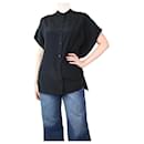 Camisa de seda negra oversize - talla XS - Diane Von Furstenberg