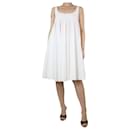 White sleeveless cotton dress - size UK 6 - Dolce & Gabbana