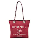 Borsa tote Deauville mini rossa Chanel